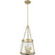 Adabella 3 Light 11.75 inch Vintage Brass Indoor Pendant Ceiling Light